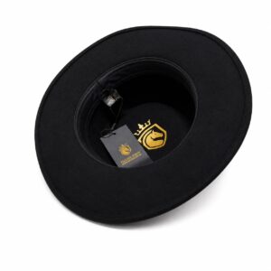 Classic Indiana Jones Hats Fedora Hat for Men & Women – Wide Brim with Leather band 100% Wool Pure Leather Band - Image 12