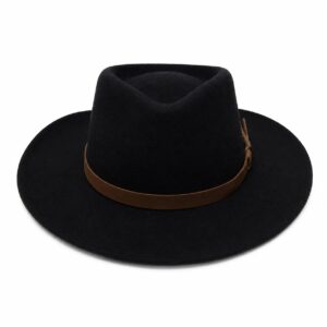 Classic Indiana Jones Hats Fedora Hat for Men & Women – Wide Brim with Leather band 100% Wool Pure Leather Band - Image 17
