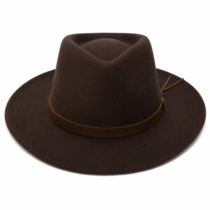 Classic Indiana Jones Hats Fedora Hat for Men & Women – Wide Brim with Leather band 100% Wool Pure Leather Band - Image 23