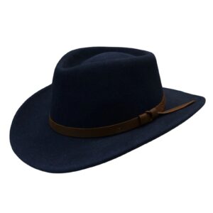 Classic Indiana Jones Hats Fedora Hat for Men & Women – Wide Brim with Leather band 100% Wool Pure Leather Band - Image 20