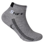 Bold line Color Partten (4 Pairs) Socks Cushioned Running Socks, Anti-Blister Cotton Ankle Sports Socks for Men Women Low Cut Breathable Athletic Socks (4 Pairs)