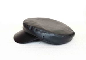 Black Captain Cap for Women – Traditional Captain’s hat with Waterproof – Silky Sailor Cap – Peaked Cap with Cord, Short Visor and Black Buttons Black - Image 6