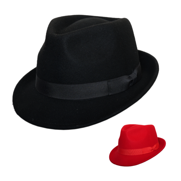 Trilby Hat Summer Ribbon Band Handmade Classic 100%  Casual Hat Wide Brim Sun Protected Wool Trilby Hats