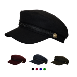 Captain Cap, Womens Casual Cap, Casual Style, Blend Baker Peaked Cap Newsgirl Hat - Image 2