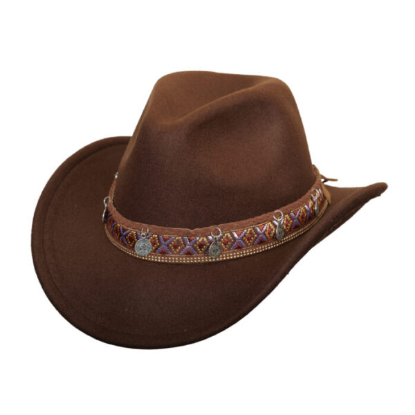 Morden Cowboy Girl Hat for Women  Western Hat Panama Hats Cowboy & Cowgirl