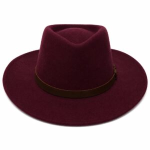 Classic Indiana Jones Hats Fedora Hat for Men & Women – Wide Brim with Leather band 100% Wool Pure Leather Band - Image 25
