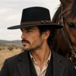 Handmade Fedora Hat for Men & Women Wide Brim Indiana Jones Hats–  with Leather band 100% Wool Pure Leather Band