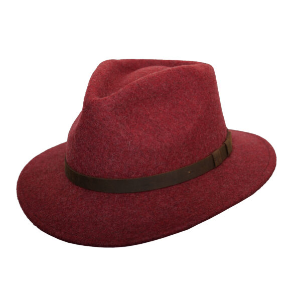 100% Wool Wide Brim Fedora Hat –  Felt Wide Brim Fedora Hat -Full Wool Felt