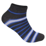 Mix line Color Partten (4 Pairs) Socks Cushioned Running Socks, Anti-Blister Cotton Ankle Sports Socks for Men Women Low Cut Breathable Athletic Socks (4 Pairs)