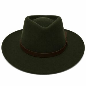 Classic Indiana Jones Hats Fedora Hat for Men & Women – Wide Brim with Leather band 100% Wool Pure Leather Band - Image 31