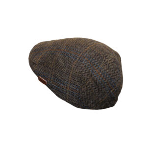 Premium Men’s 100% Pure Wool Brown Flat hat Peak Adjustable Classic Material: 100% Wool - Image 3