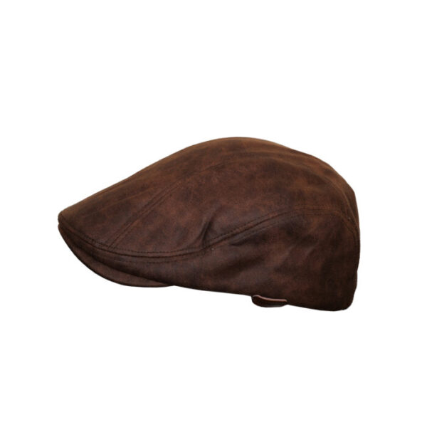 Morden Adjustable Polyester Fashion Leather Style Newsboy Irish Flat Hat, Spring Autumn Winter