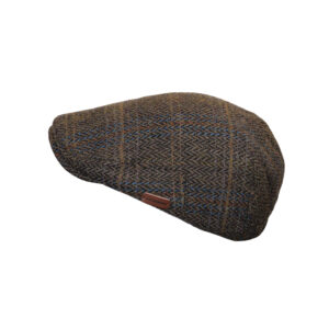 Premium Men’s 100% Pure Wool Brown Flat hat Peak Adjustable Classic Material: 100% Wool - Image 4