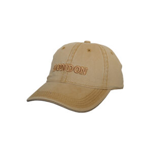 Fitted Union Jack Embroidery with London Small Text Design- London Baseball Cap for Men Women - Image 3