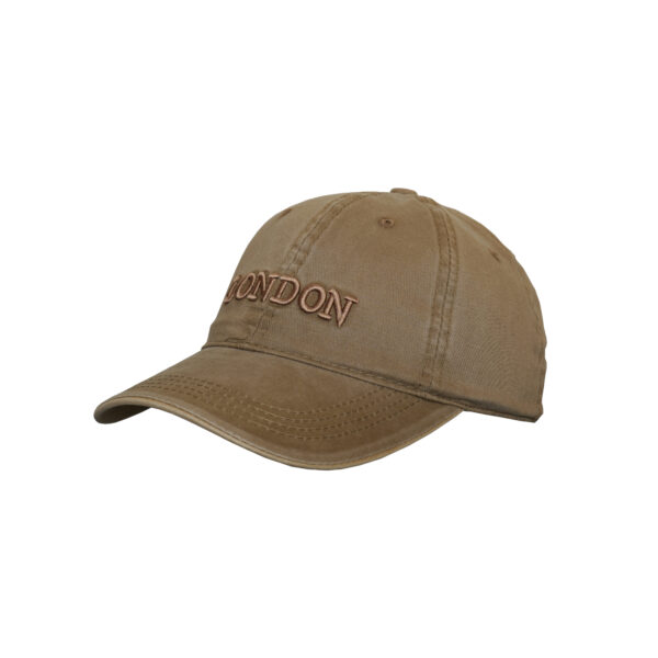 Fitted Union Jack Embroidery with London Small Text Design- London Baseball Cap for Men Women