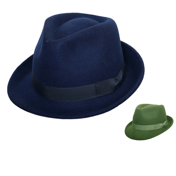 Wool  Trilby Fedora Hat Summer Ribbon Band Handmade Classic 100%  Casual Hat Wide Brim Sun Protected Wool Trilby Hats