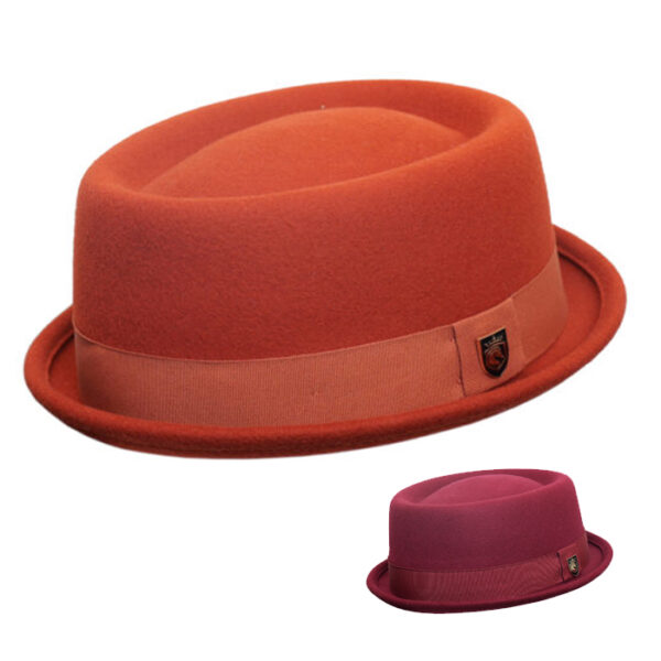 100% Wool Morden Style Unisex Pork Pie Hat – Classic Pork Pie HAT – Mods and Movies Pork Pie Hat for Men and Women, Adult Unisex Porkpie Hats