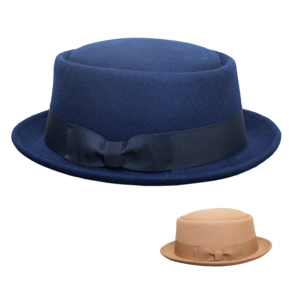 Wool Pork Pie Hat for Unisex – Classic Pork Pie HAT – Mods and Movies Pork Pie Hat for Men and Women, Adult Unisex Porkpie Hats