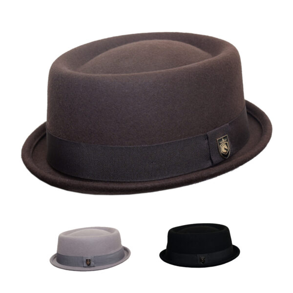 Pure Wool Morden Unisex Pork Pie Hat – Classic Pork Pie HAT – Mods and Movies Pork Pie Hat for Men and Women, Adult Unisex Porkpie Hats