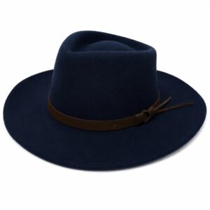 Classic Indiana Jones Hats Fedora Hat for Men & Women – Wide Brim with Leather band 100% Wool Pure Leather Band - Image 35