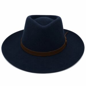 Classic Indiana Jones Hats Fedora Hat for Men & Women – Wide Brim with Leather band 100% Wool Pure Leather Band - Image 38