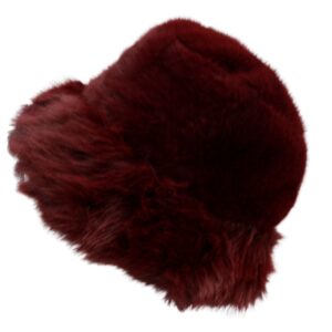 Trendy Fuax Slick Winter Fuzzy Bucket Hat Winter Bucket Hat, Unisex Warm Fleece Lined Bucket Rain Hats - Image 11