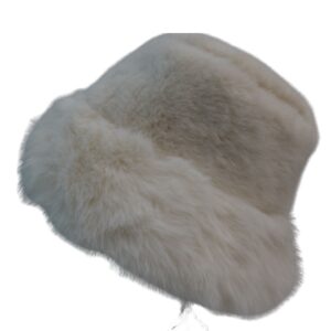 Trendy Fuax Slick Winter Fuzzy Bucket Hat Winter Bucket Hat, Unisex Warm Fleece Lined Bucket Rain Hats - Image 15