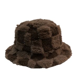 Winter Bucket Hat Winter Hat, Unisex Warm Fleece Lined Bucket, Women Faux winter hat - Image 4