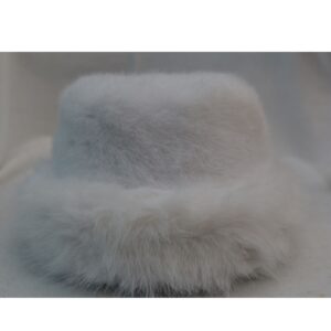 Trendy Fuax Slick Winter Fuzzy Bucket Hat Winter Bucket Hat, Unisex Warm Fleece Lined Bucket Rain Hats - Image 25