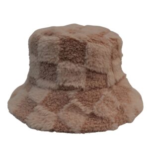 Winter Bucket Hat Winter Hat, Unisex Warm Fleece Lined Bucket, Women Faux winter hat