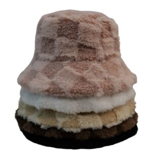 Winter Bucket Hat Winter Hat, Unisex Warm Fleece Lined Bucket, Women Faux winter hat - Image 18