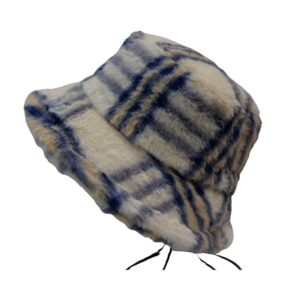Winter Basket Stye Bucket Hat Winter Bucket Hat, Unisex Warm Fleece Lined Bucket - Image 7