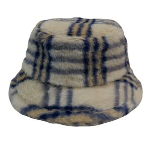 Winter Basket Stye Bucket Hat Winter Bucket Hat, Unisex Warm Fleece Lined Bucket - Image 2