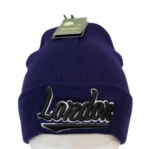 Popular Men’s London Text Fold Long Winter Cap Unisex Beanie Skull Cap Baggy Hip-Hop Winter Hat, Winter Warm Cap for everyone - Image 9