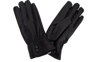 Black Women’s Winter Gloves -Leather Style, Soft, Warm Thermal, Water Proof Winter Warm Thick Fluffy inside Gloves – Daily Driving, Running, Cycling Gloves - Image 7