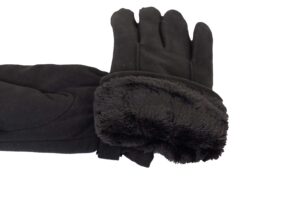 High Quality Fabric Design Gloves attached buckle Style Touch Screen , Soft, Warm Thermal, Water Proof Winter Warm Thick Fluffy inside Gloves – Daily Driving, Running, Cycling Gloves - Image 7
