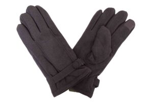 High Quality Fabric Design Gloves attached buckle Style Touch Screen , Soft, Warm Thermal, Water Proof Winter Warm Thick Fluffy inside Gloves – Daily Driving, Running, Cycling Gloves - Image 2