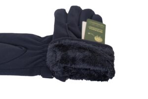 High Quality Fabric Design Gloves attached buckle Style Touch Screen , Soft, Warm Thermal, Water Proof Winter Warm Thick Fluffy inside Gloves – Daily Driving, Running, Cycling Gloves - Image 19