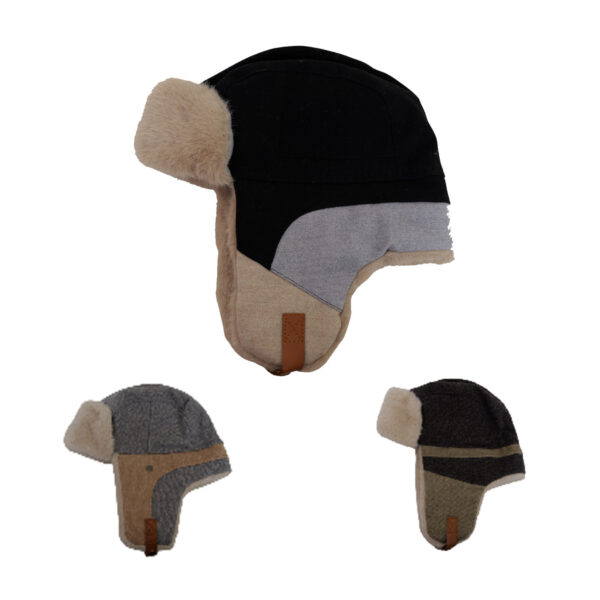 Men's Top Sales Winter Cap Comhats Winter Wool Blend Trapper Hat for Men Ladies Warm Hats with Thick Soft Faux Fur Earflap Fleece Lined Hats for UK Cold Weather | Super Warm