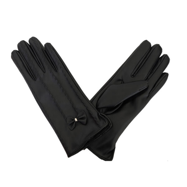 Winter Flower Tiles Women Gloves -Leather Style, Soft, Warm Thermal, Water Proof Winter Warm Thick Fluffy inside Gloves – Daily Driving, Running, Cycling Gloves