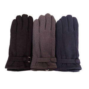 High Quality Fabric Design Gloves attached buckle Style Touch Screen , Soft, Warm Thermal, Water Proof Winter Warm Thick Fluffy inside Gloves – Daily Driving, Running, Cycling Gloves