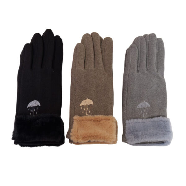 Gloves – 3 Colors Umbrella Art Touch Screen , Soft, Warm Thermal, Water Proof Top Winter Warm Thick Fluffy inside Gloves – Daily Driving, Running, Cycling Gloves