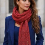 Pure 100% Wool Handmade Patterned Scarves Cold Weather, Winter Scarf Handmade Plain color 100% Wool Scarf, Plain Soft Shawls