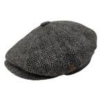 Tommy Shelby Harris Tweed Baker Boy Cap British Made Arran Traditional White Herringbone Cap 100% Wool in 5 Sizes Outer Hebrides of Scotland