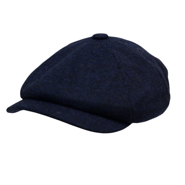 Shelby Baker Boy Caps for Men- 100% Wool Newsboy Cap in Plaid Pattern Style Tweed Flat Big Grand Wool Cap for Any Occasion and Season