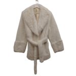 Women’s Medium Long Faux Fur Jacket Faux Fur Jacket Women Fluffy Cropped Coat Winter Streetwear Trend