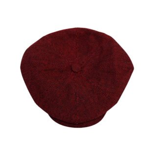 Tommy Shelby Baker Boy Caps for Men Herringbone- 100% Wool Check Parten Cap in Plaid Pattern Style Tweed Flat Grand Wool Cap - Image 8