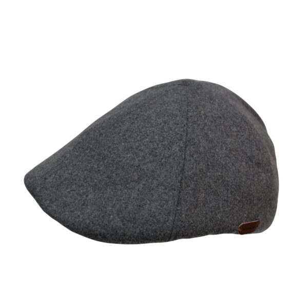 100% Wool 6-Panel  Cap Plain Black, Light Grey   Premium British Wax 6-Panel  Flat Cap Unisex Newsboy Hat