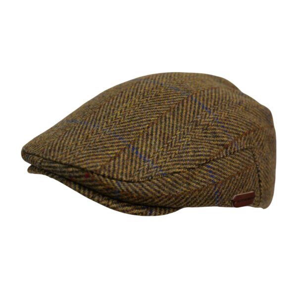 100% Wool Flat Hat Mustard Color Adjustable Cap Premium Lining Designed with a smooth Satin Lining Flat Hat, For all Season