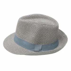 Trilby Straw Beach Sun Hat Summer Travel Wide Brim Unisex Brim Straw Foldable, Outdoor ,Rope Adjust Summer Travels - Image 2
